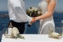 Трогательная свадьба Алексея и Анастасии на острове Санторини в Греции 4
